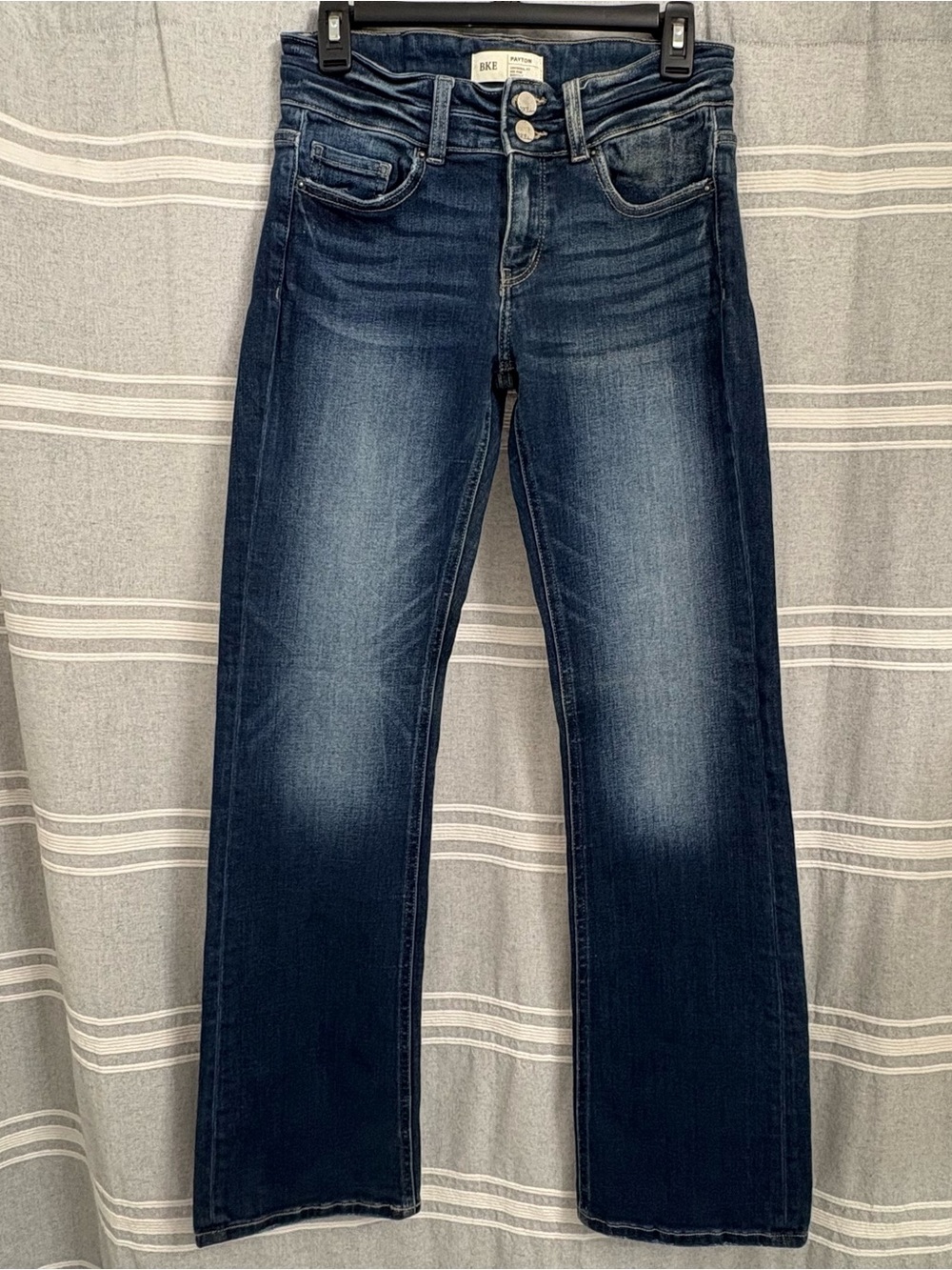 BKE "Payton" Women's Universal Fit Mid Rise Boot Cut Jeans Size 27